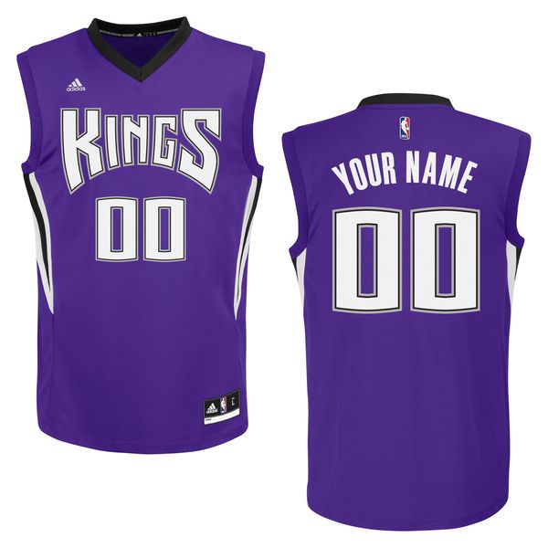 Adidas Sacramento Kings Custom Replica Road Purple NBA Jersey->customized nba jersey->Custom Jersey
